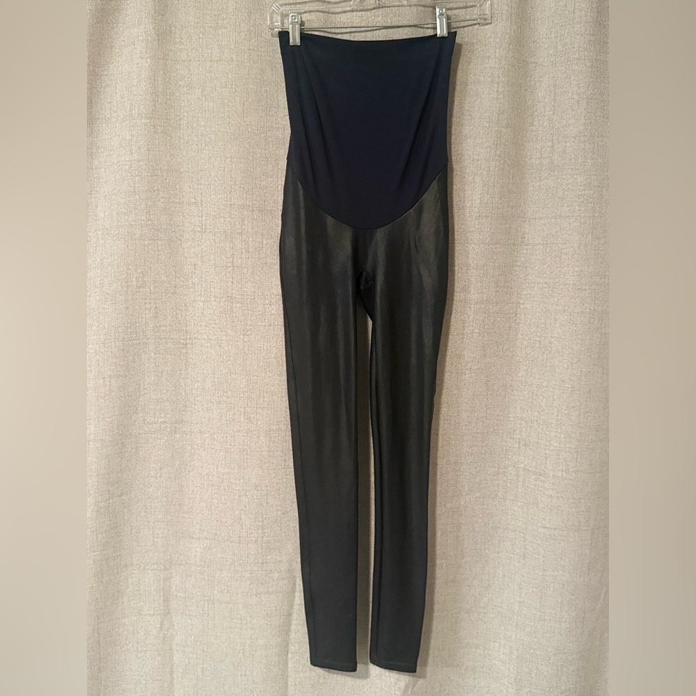 Spanx | Mama Maternity Faux Leather Leggings | S